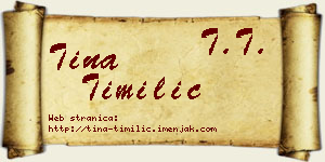 Tina Timilić vizit kartica